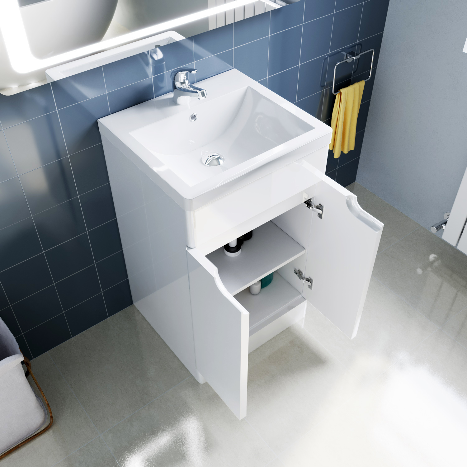 Basin Sink Storage Cabinet