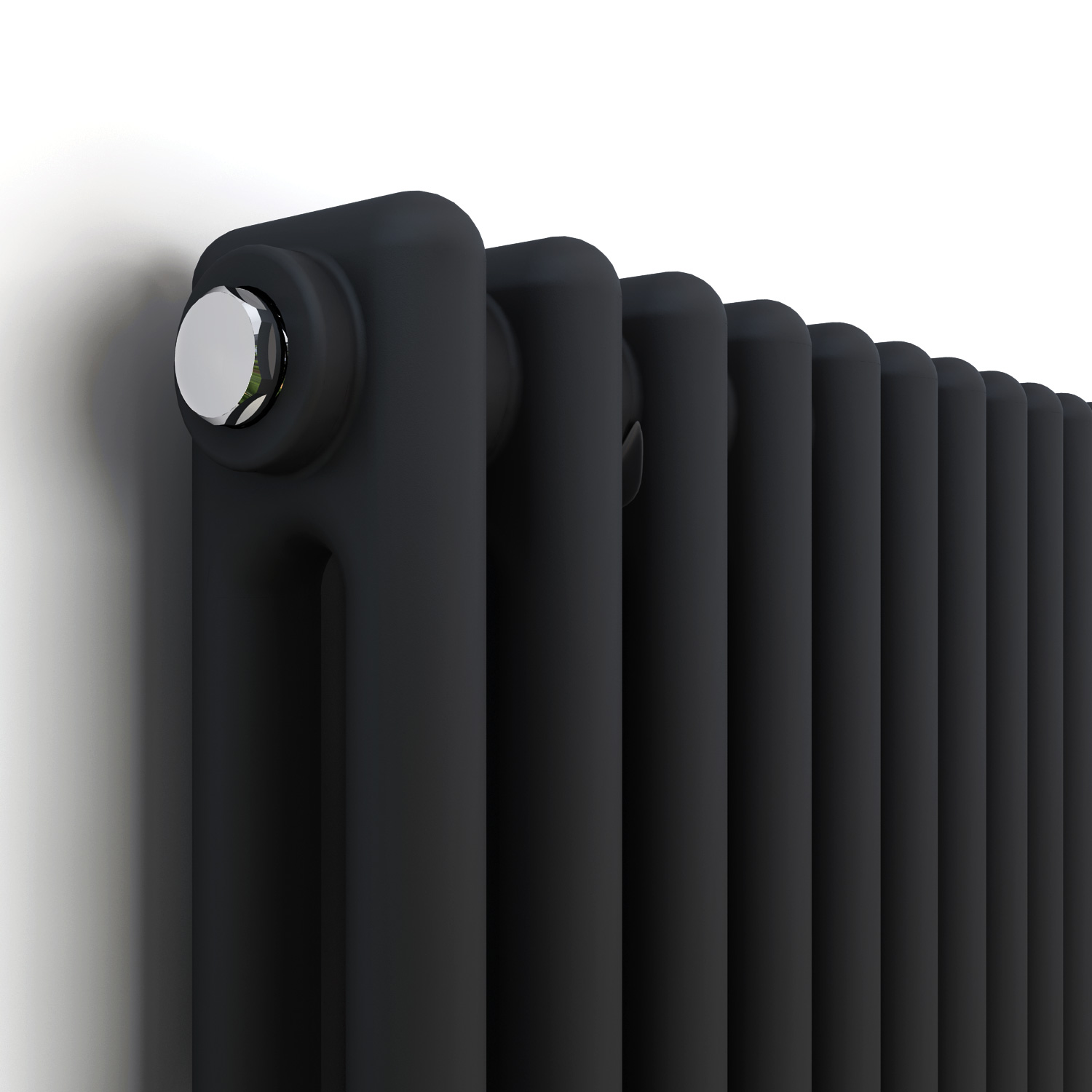 Traditional 2 Column Radiator Anthracite Horizontal Cast Iron Style Rad