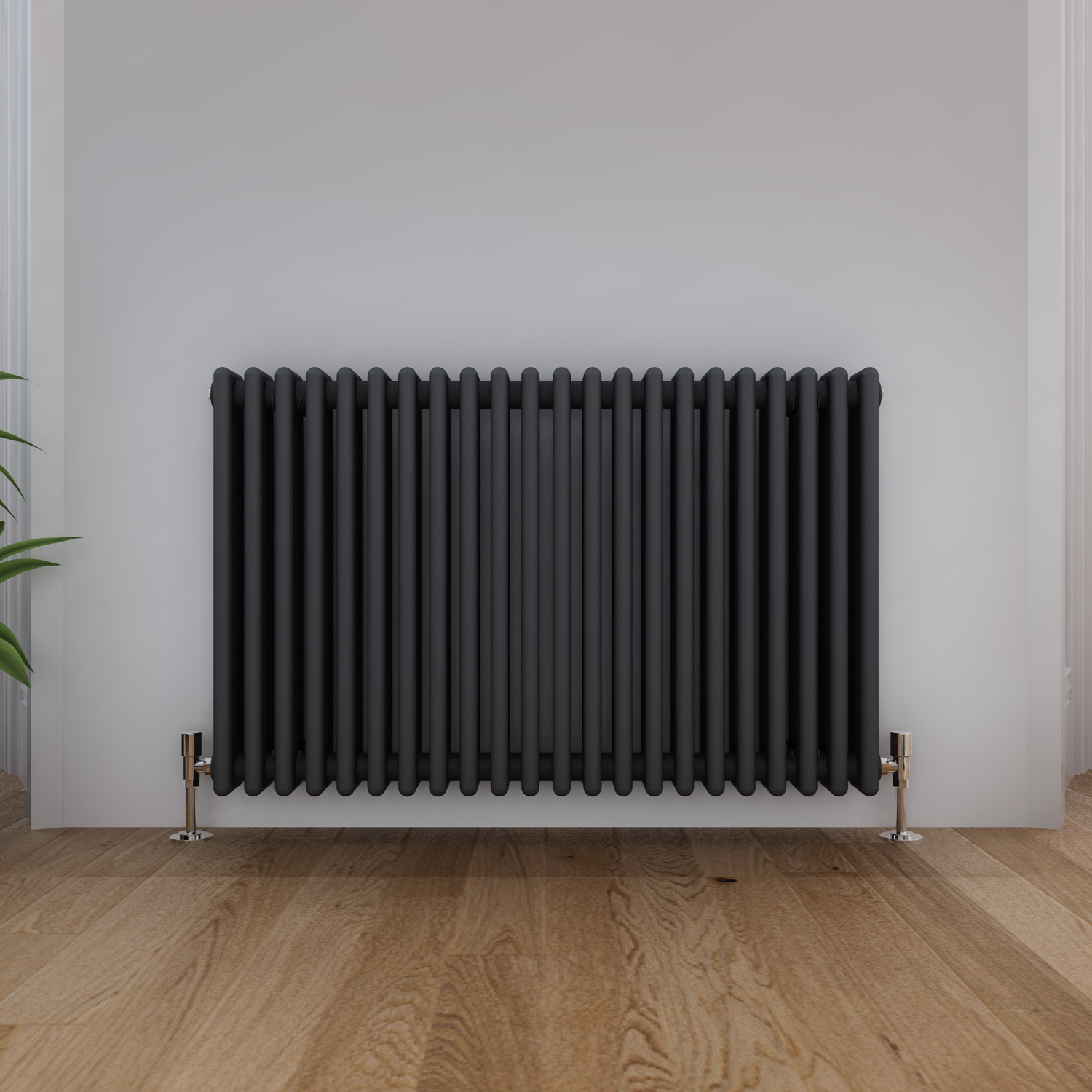 Traditional 3 Column Radiator Anthracite Horizontal Cast Iron Style Rad