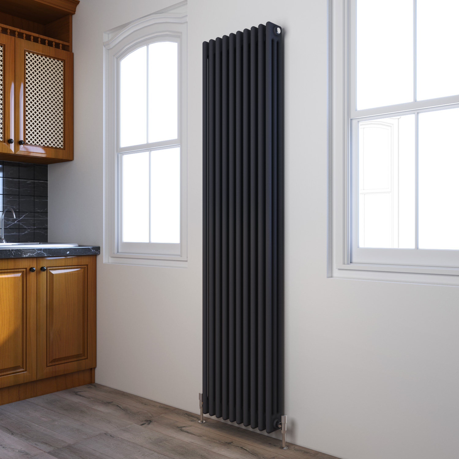 Traditional Cast Iron Style Radiator Anthracite 2/3 Column Vintage Rads