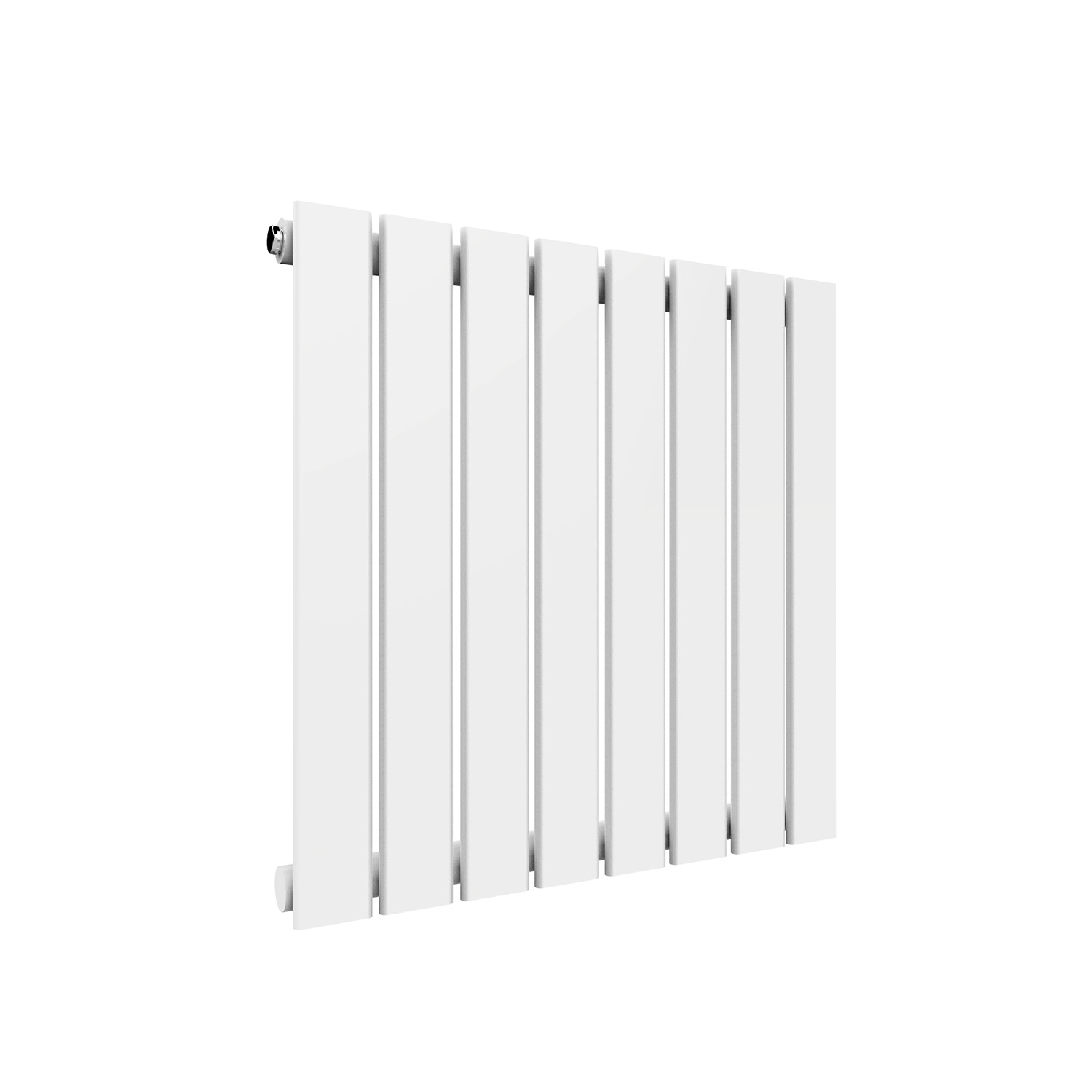 WHITE HORIZONTAL DESIGNER RADIATOR 600 x 600 MM SINGLE FLAT PANEL RADS