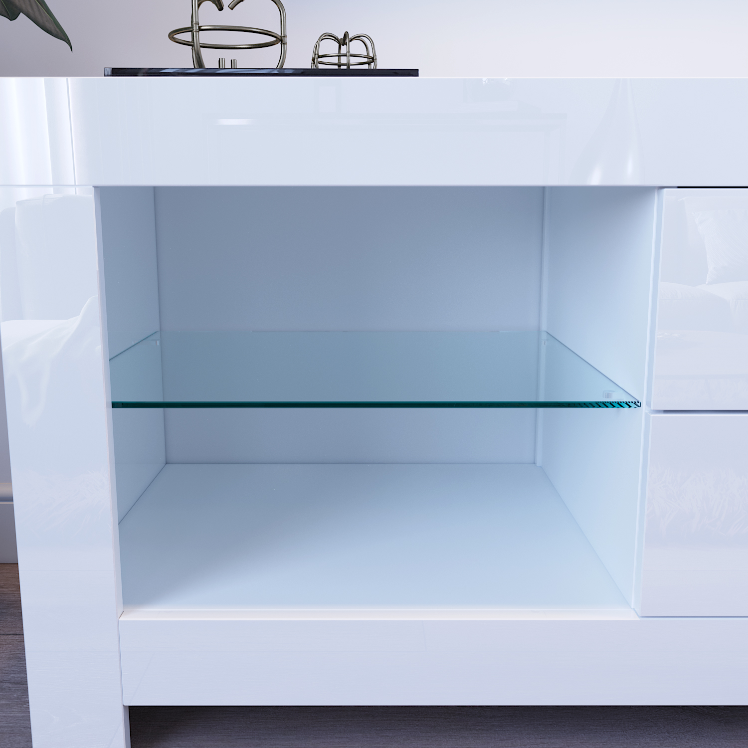 TV Stand Cabinet With LED Light