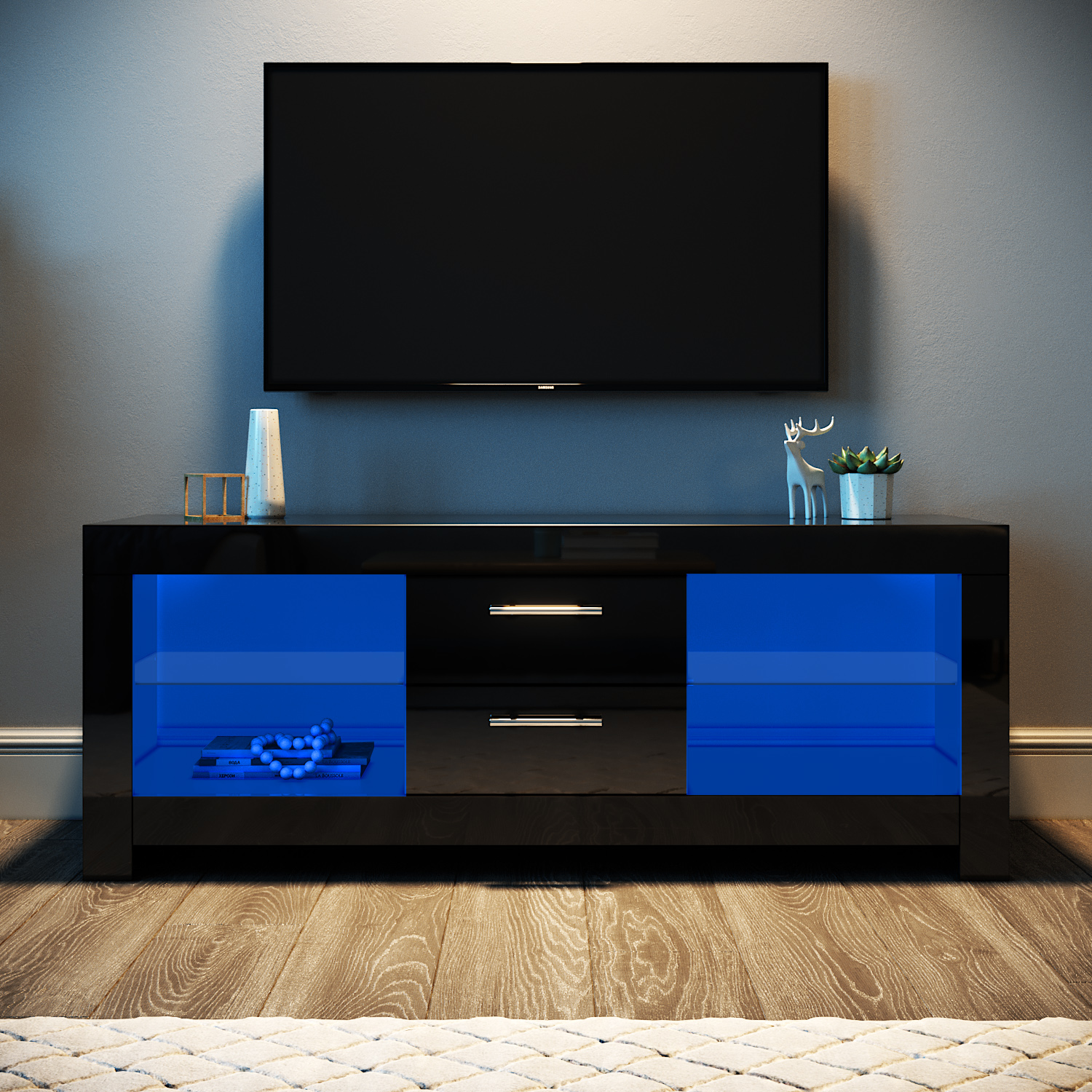 TV Unit With 2 Drawers