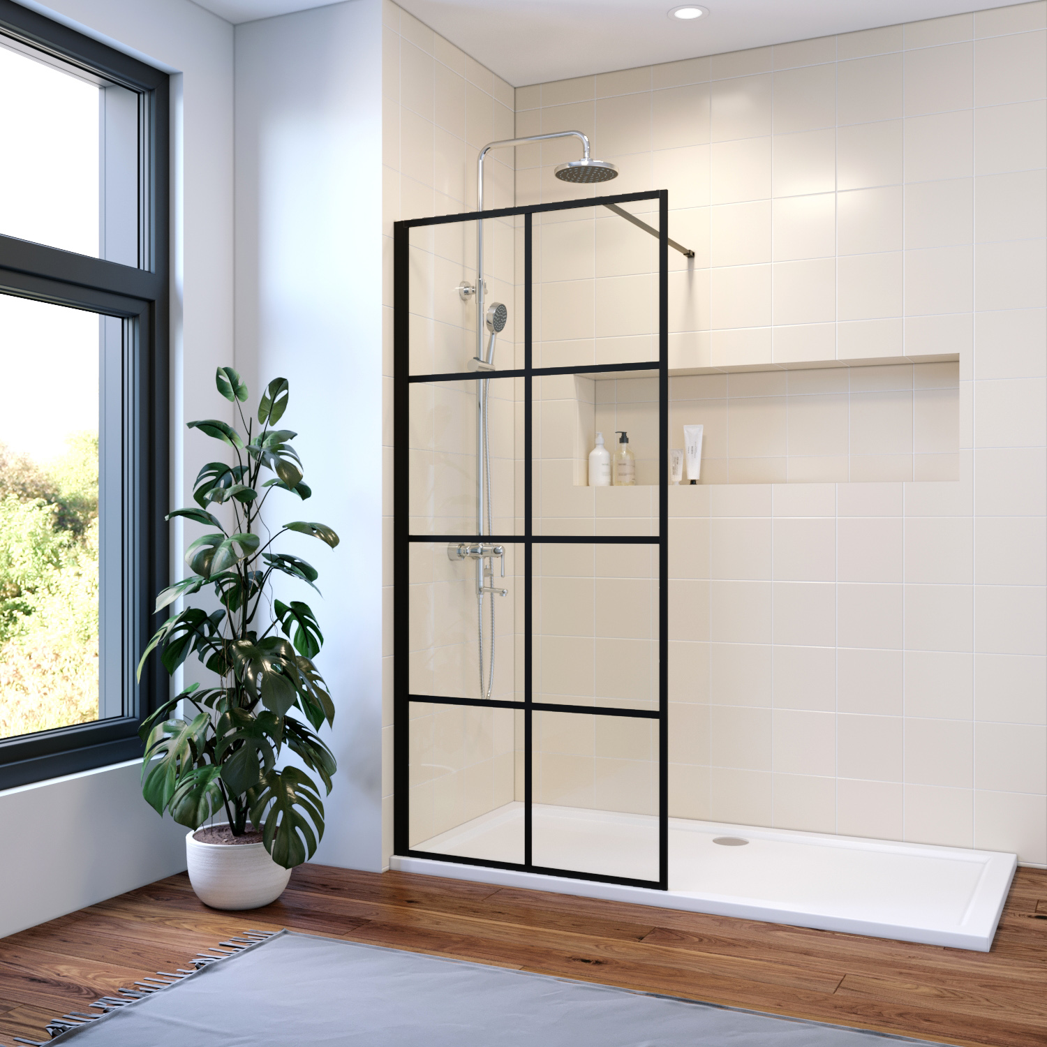 Black Framed Shower Enclosure