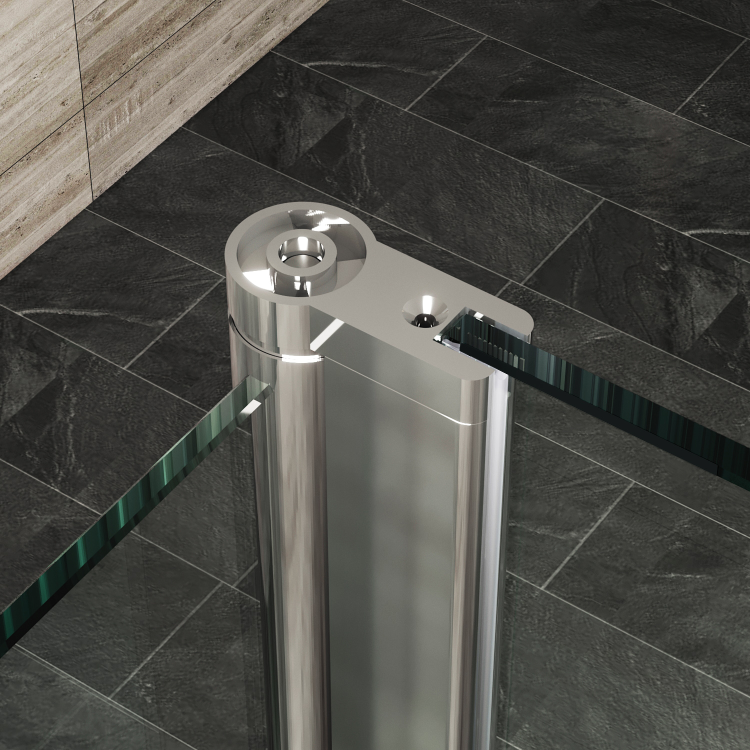 Walk In Shower Enclosure Wet Room Flipper Panel Glass Door 1900mm Height eBay