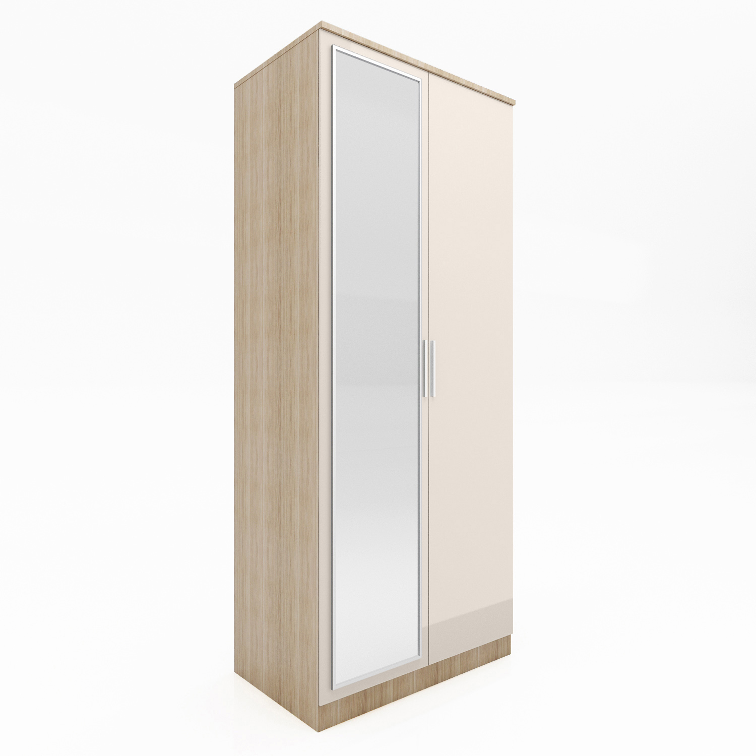 High Gloss 2 Door Wardrobe