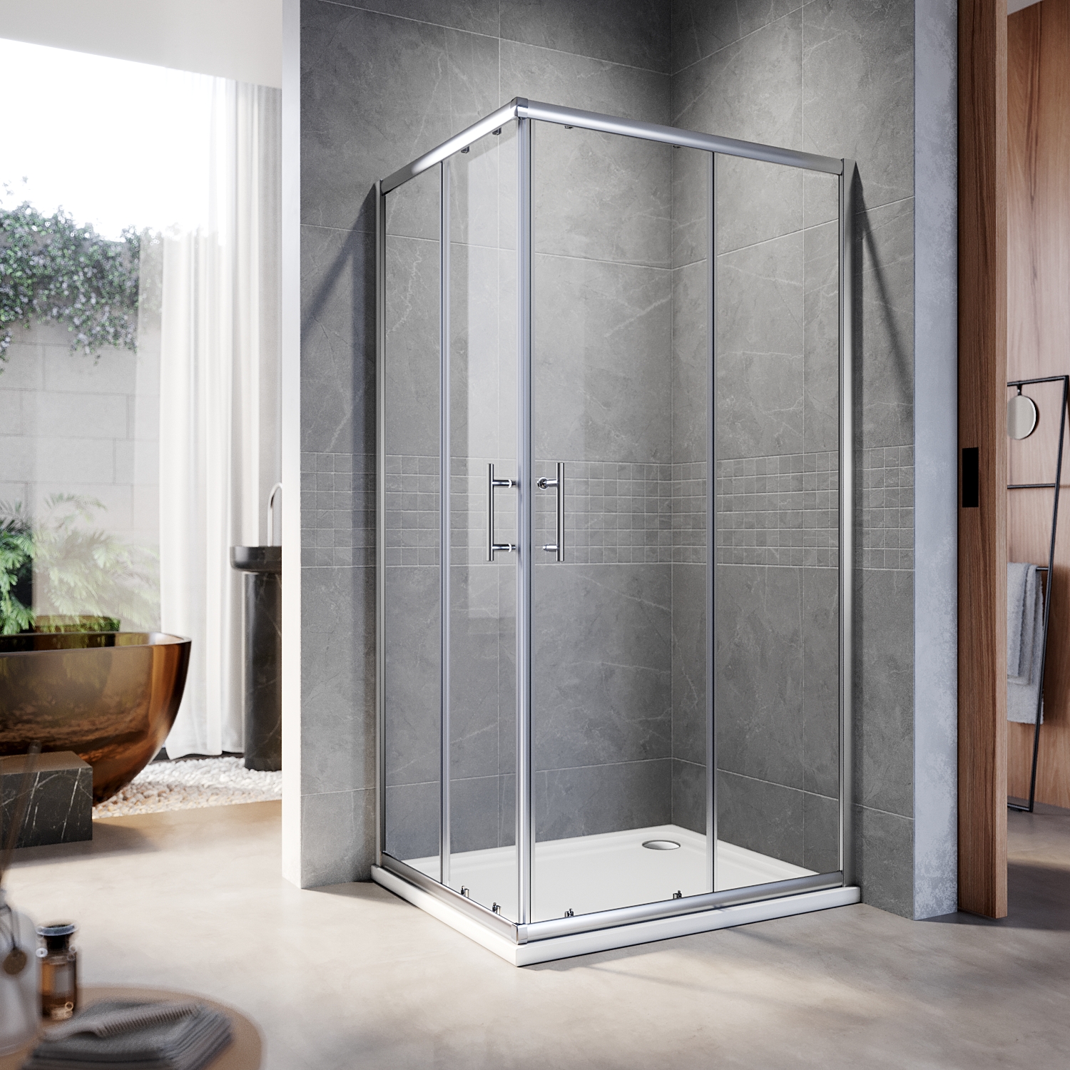 Corner Entry Shower Enclosure